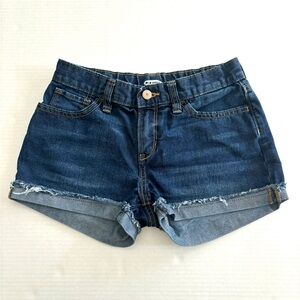 Old Navy Girls Size 14 Adjustable Waist Denim Jean Shorts‎ Cuffed